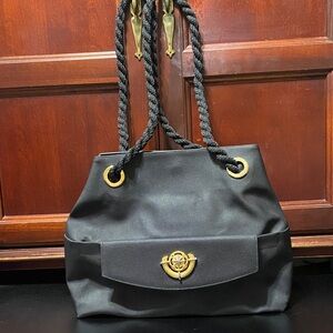 Rodo vintage Black Italian Designer Tote Bag